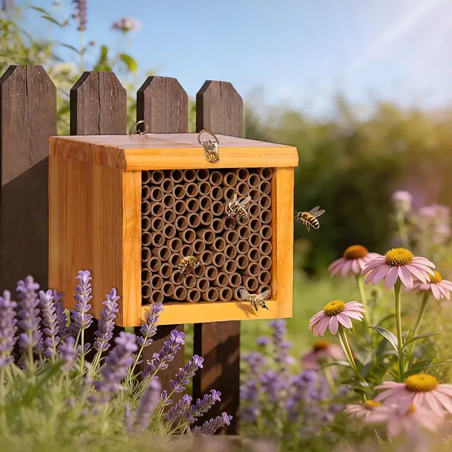 Native bee house