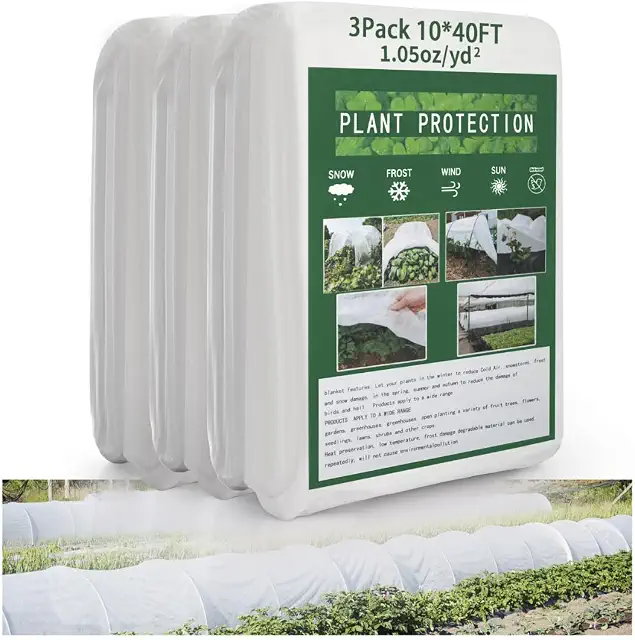 Frost cloth row cover