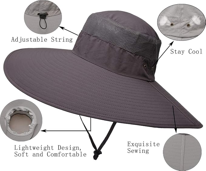 Wide-brim sun hat
