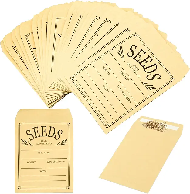 Kraft seed envelopes