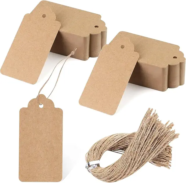 Jute twine and gift tags